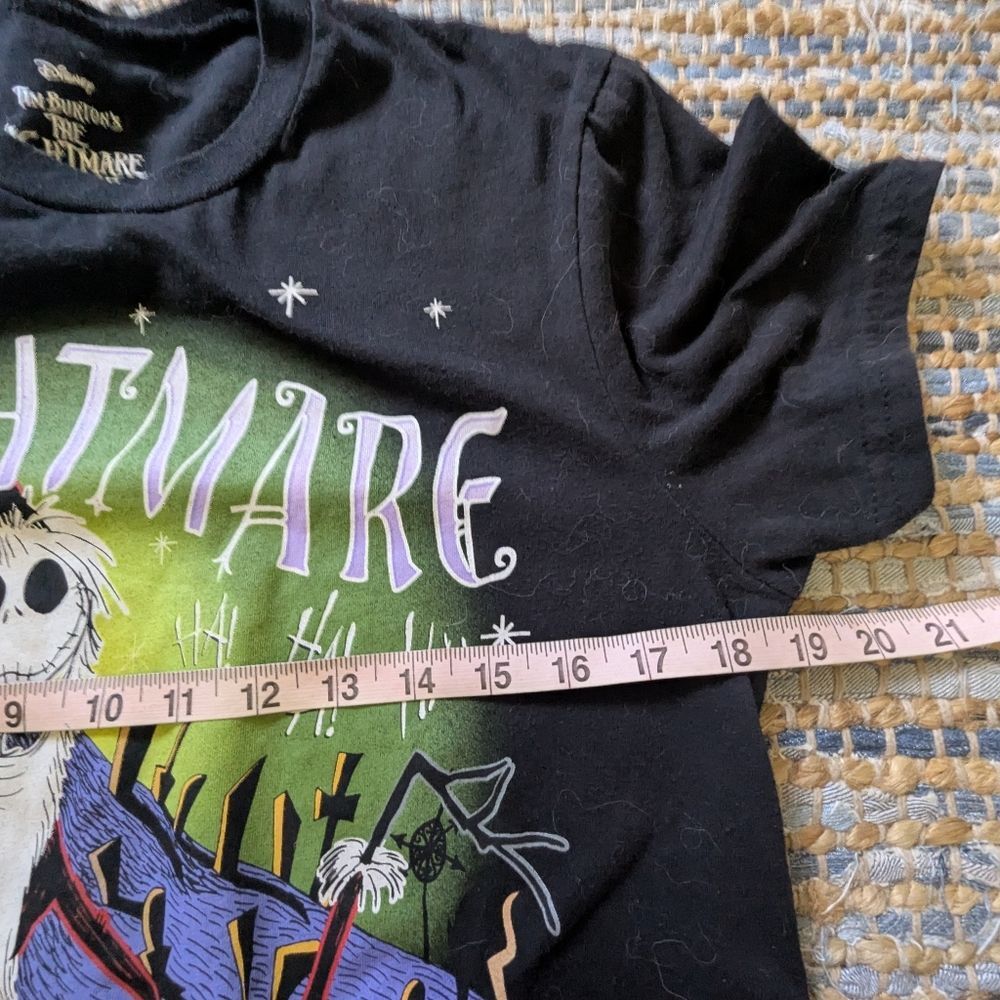 Vtg Nightmare Before Christmas Jack Skellington T-Shirt M Single Stitch Disney - Picture 4 of 9